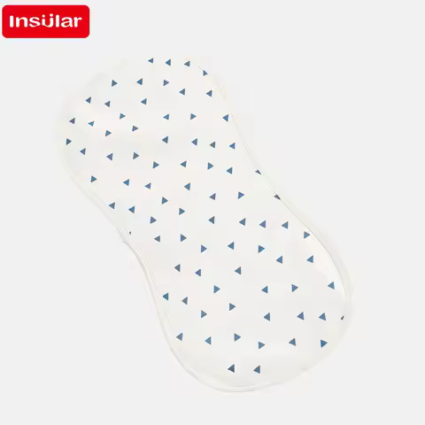 INSULAR 100% Cotton Infant Bibs with 3-Level Burp Cloths: Anti-Vomiting, Skin-Friendly Feeding Towel