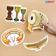 Board Arrangement Set Native Musical Instruments In The Asean Group Are Made From Durable Plastic. U