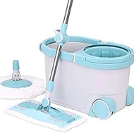 Mop - Spin Mop Bucket with Deluxe Stainless Steel 360 Spin Dry Basket &amp; Telescopic Handle Pole Anniversary