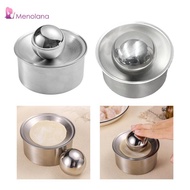 [Menolana] Dumpling Wrapping Tools Round Stainless Steel Pastry Press for Quick Homemade Buns and Em