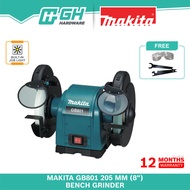 [ GH HARDWARE ] MAKITA GB801 205mm (8") Bench Grinder - GB 801