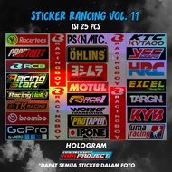 HOLOGRAM RACING STICKER STICKER PACK MOTORCYCLE STICKER/ VOL 11
