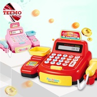 Teemo Pretend Cashier Toy Supermarket Cash Register Machine With Light And Sound Mainan Kanak Kanak 