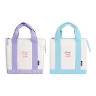 Icopopop Pure Cotton Canvas Cooler Bag Soda Cream/Grape Cream [Little Woman] Cooler Bag Cooler Bag L