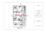 jasa gambar autocad desain denah rumah minimalis Lantai 1 dan Lantai 2