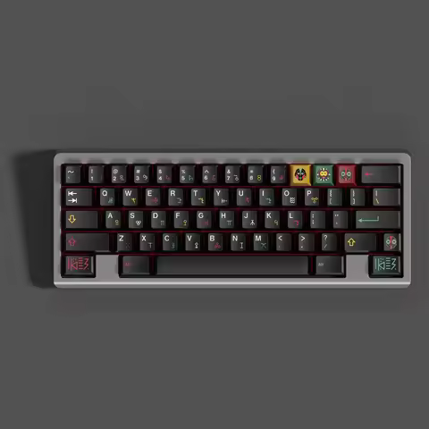 GMK CYL Tribal Keycaps PBT Dye Sublimation Cherry Height Black for Mechanical Keyboard AULA F75 Ajaz