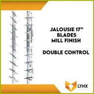 ◠ ◪ ➔ ✧ Jalousie Frame 17 Blades for Louver Window 1 Pair