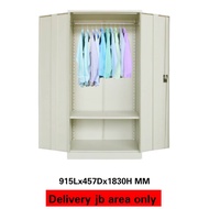 Steel wardrobe swing door,full heigh cupboard wardrobe,  almari besi baju jb