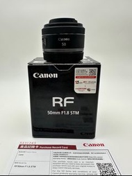 Canon RF 50mm f1.8 STM 行貨 全新一樣 有單 有盒 有保養 till June 10, 2026