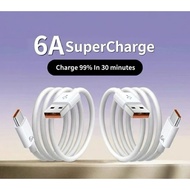 SuperCharge Type C 6A (USB to C) Cable 1M White