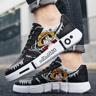 Fashion Anime Men Sneaker Shoes Monkey D.Luffy Young Breathable Student -hc