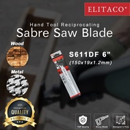 【ELITACO】Sabre Saw Bi Metal 1.2mm Blade 300mm Reciprocating Cut Wood S611DF S122VF 18TPI 6TPI Cuttin