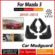 For Mazda 3 la Mazda3 BL HATCHBACK 2010~2013 Car Mud Antifreeze Flap Splash Mudflap Front Door Grds 