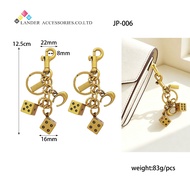 GANTUNGAN Dice Bag Charm Dice Keychain ExclusiveKeychain Elegant Bag Accessories / Key Chain / JP-00