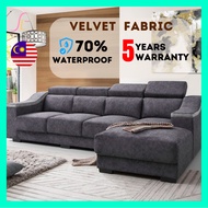 9ft Sofa Murah Sofa L shape Sofa Kain Sofa Velvet Sofa Fabric 4 Seater Sofa Waterproof Sofa 沙发
