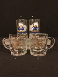 Sanrio Pekkle 鴨仔1992 - 1993年玻璃水杯/茶杯 (冇盒)