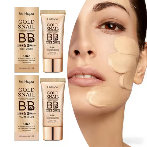 Gold Snail Sunscreen BB Cream SPF 50 Sun Block Makeup Moisturize Face Concealer Long-Lasting Isolati