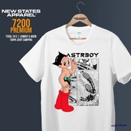 Distro T-shirt - New States Apparel Premium Cotton T-shirt 7200 - Astroboy - Astro Boy - Adult T-shi