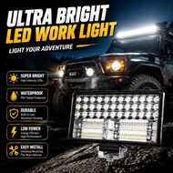 LED Squared Spotlight Car Work Light Foglight Super Brightness Lorry Boat Truck SUV 4x4