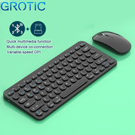GROTIC Keyboard Mouse Combo Wireless Bluetooth Dual Mode Multi-Device Windows Mac OS Android