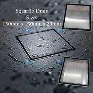 [ 1 UNIT ] Stainless Steel Floor Grating Floor Trap-Premium Tiles Insert-SQUARFLO DRAIN 5 x5 / 6 x 6