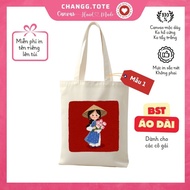 [CHANGGTOTE]Thick Canvas Tote Bag No Hard, No Bleaching - Women's Day Gift Model 8 - Meaningful Gift