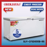 Berjaya Premium 520L Chest Freezer BJY-CFSD600B-R6 (White) 5 YEARS Compressor warranty