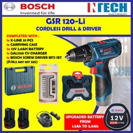 GSR120-LI CORDLESS DRILL +SCREW BIT SET(2607017335)+X-LINE 33PCS SCREWDRIVER OR X-LINE 38PCS SCREWDR