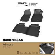 3D Mats พรมปูพื้นรถยนต์ NISSAN ALMERA (N18) 2019 - 2026 พรมกันลื่น พรมกันนํ้า พรมรถยนต์