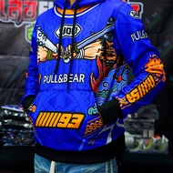 เสื้อฮู้ดโชเอะ 93 ฮู้ดพิมพ์ลาย KGNPRO ใส่ขับรถ กันแดดกันลมได้ดี Motorcycle Jacket Hoodie