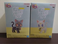 全新日版金證 美少女戰士 阿提密斯+露娜 Fuffly Puffy 景品 Figure
