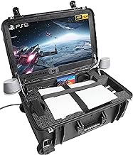 Case Club PlayStation 5 4K Portable Gaming Station with Built-in 24" 4K Monitor, Cooling Fans, &amp; Speakers. Fits PS5 (Disc or Digital), Controllers, &amp; Games, (PS5 NOT Included)
