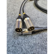 Canon cable 1 output 2 male ends.Sommer 2-line wire with flexible pure copper core (price for 1 wire