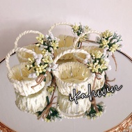️1set 5pcs-mini basket/ Mini basket bunga rampai/ Bunga rampai decoration