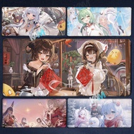 [Kam]Azur Lane Mouse Pad 80x30cm Anime Large Desk Mat Anti-Slip Rubber Gaming Mousepad Stitched Edge