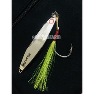Set Jig Assist hook, 60g jig, size 22 flasher, full chrome, fast jig, killer tenggiri, assist hook t