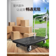 ST/🥦Household Foldable Trolley Cart Portable Shopping Cart Hand Buggy Trailer Trolley Truck Platform Trolley OGRR