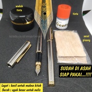 Fountain Pen Tutul Pena Lugoh Kitab Pentul Logat Kalam Asahan 1 Paket Sudah Diasah Sepaket