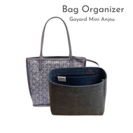 Sorganize-กระเป๋าจัดระเบียบ รุ่น Goyard Mini Anjou ผ้าแบบหนามาตรฐานดันทรง สี 2mm Midnight Gray (สต๊อ