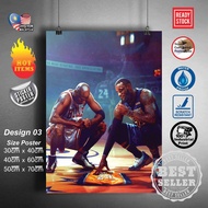 NBA star Michael Jordan Kobe James poster basketball poster bedroom room decoration painting Wall St