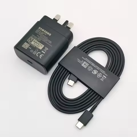 Samsung 45W UK Charger Super Fast Charge Adapter Type C For Galaxy S20 S21 S22 S23 S24 Note 20 Ultra
