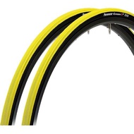 Panaracer Clincher Tires, Set of 2 700 x 23C Category S2 F723-CATS-Y2 Yellow/Black Side Road Bike Cr