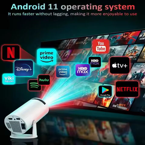 2026 New HY300Ultra Projector 720P 290ANSI LED Mini Projector Google Play Auto-Keystone Correction W