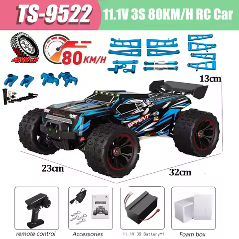 9522PRO 85KM/H High-speed RC Car Brushless Four-wheel Drive Off-road Drift 1:16 Professional Racing 