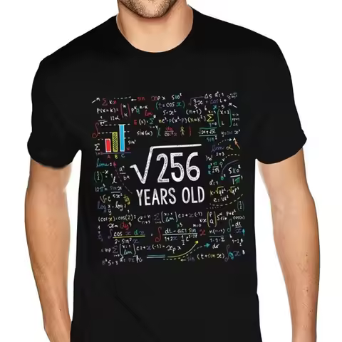 Cheap 16Th Birthday 16 Year Old Gifts Math Mens Tshirt For Men Cheap England Style Tshirts Men Pure 