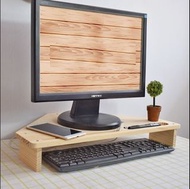 三角顯示器增高架($138)實木轉角辦公桌面電腦液晶屏架子鍵盤收納置物架(T0449)