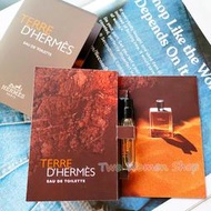 【HERMES 愛馬仕】大地男性淡香水 2ml 針管香水 噴式 原廠公司貨 品牌首席香氛 木質清新調 專櫃男香推薦 試管