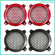 WU 1 Pair Auto Speaker Cover Car  Subwoofer Grille Accessories 4 Inches 123mm