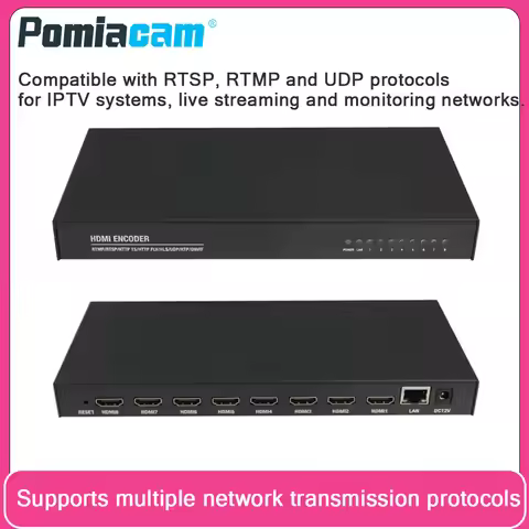 H.264 5MP Video Encoder 8 Channel 1080P HD Network Video Encoder RTSP RTMP UDP for IPTV Live Streami