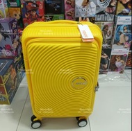 復活節優惠 AMERICAN TOURISTER 美國旅行者 20吋 CURIO EXP TSA BO 前揭式 可擴充 登機箱 鮮黃色 搵喼More易 Samsonite副牌